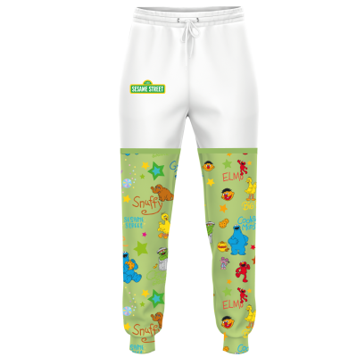 Sesame All-Star Doodles White – Toddler Joggers