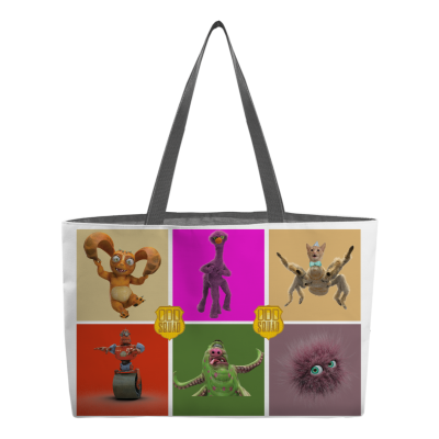 Odd Squad Creatures Gang Color Block Weekender Tote 