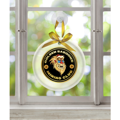 GBMC LOGO - Glass Ornament - (Round 3.5")
