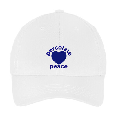Percolate Peace Youth Six-Panel Twill Cap