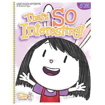 Elinor Wonders Why Spiral Notebook - 80 Pages plus 8 Coloring Pages