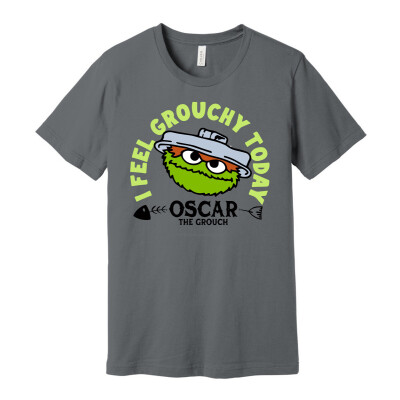 Oscar the Grouch I Feel Grouchy Today Adult T-Shirt