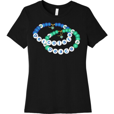 Percolate Peace Bracelet Women's Relaxed Jersey Short Sleeve Tee