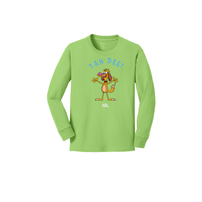 Nature Cat Hal Catchphrase Youth Long Sleeve Tee