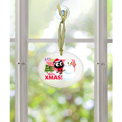Milo Glass Ornament