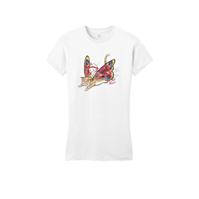 Kewpie® / Fly Free - Women's Fitted Tee