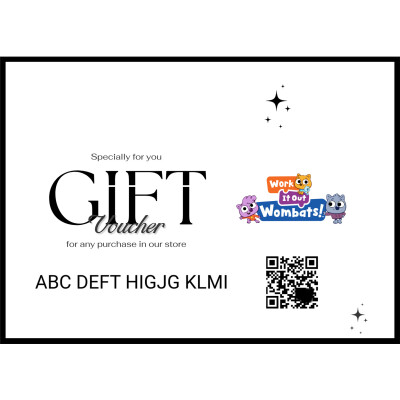 Work It Out Wombats e-Shop Gift Card  $25 - $250