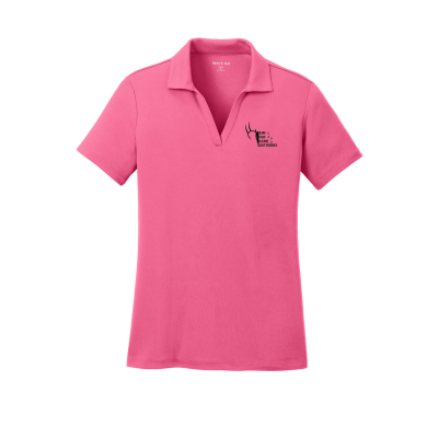 Ladies Embroidered Ultrafine Mesh Polo