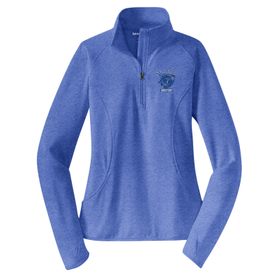Women's Embroidered Stretch 1/2-Zip Pullover