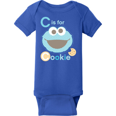 Cookie Monster C is for Cookie Baby Rib Bodysuit