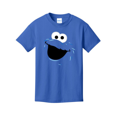 Cookie Monster Face Kids T-Shirt