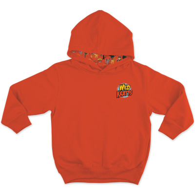 Wild Kratts Halloween Pattern Orange Hoodie - YOUTH