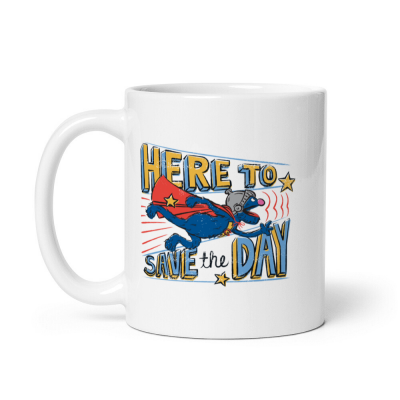 Sesame Street Grover Here to Save the Day Mug