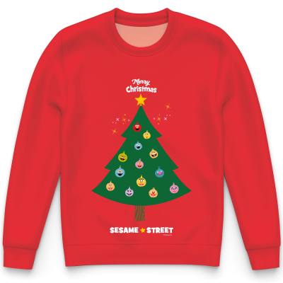 Sesame Street Christmas Tree - Toddler Sweatshirt
