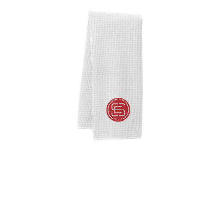 ES Embroidered Fitness Waffle Microfiber Towel