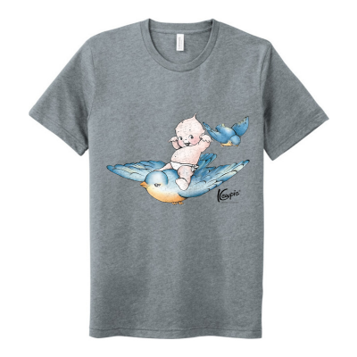 Kewpie® - Happy Bluebird - BELLA+CANVAS Unisex Sueded Tee