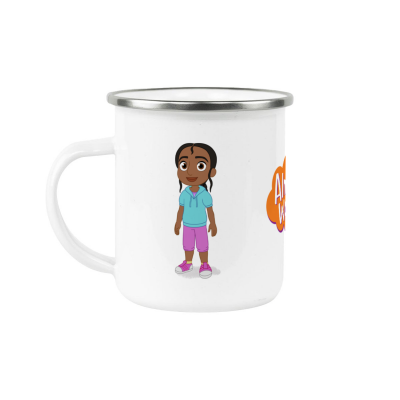 Rafia 12 oz  Enamel Cup