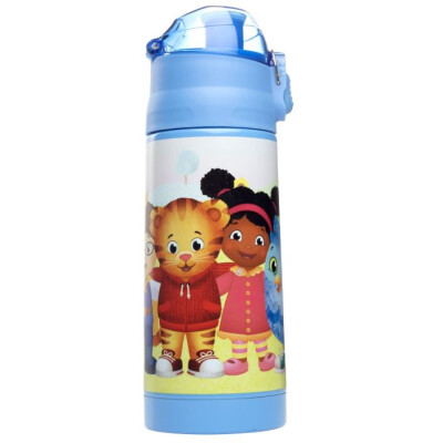 Daniel Tiger Blue Water Bottle with Blue Lid