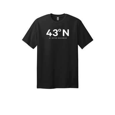 43°N Hero Logo Unisex T-Shirt - Tall + Classic Fit 