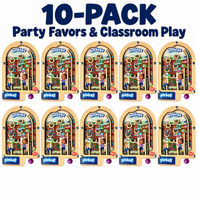 Alma’s Way™ Mini Wooden Pinball Games – Bodega Party Favor & Classroom Pack of 10
