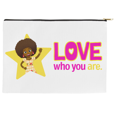 "Love Who You Are" [White] Ms. Tab Zipper / Pencil Pouch