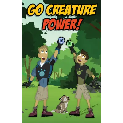 Wild Kratts "Go Creature Power" Greeting Card