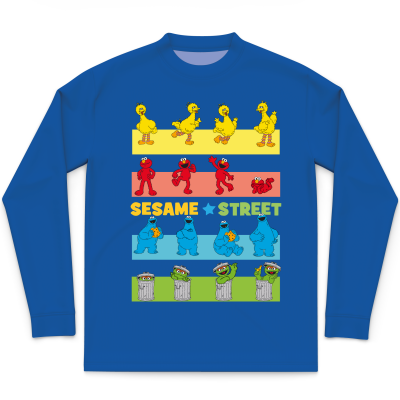 Sesame Street Character Lineup – Toddler Long-Sleeve T-Shirt