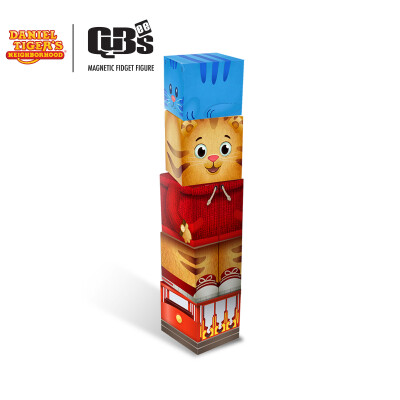 Daniel Tiger Qubee - 5pc Magnetic Cube Set