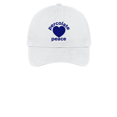 Percolate Peace Brushed Twill Dad Cap - Embroidered