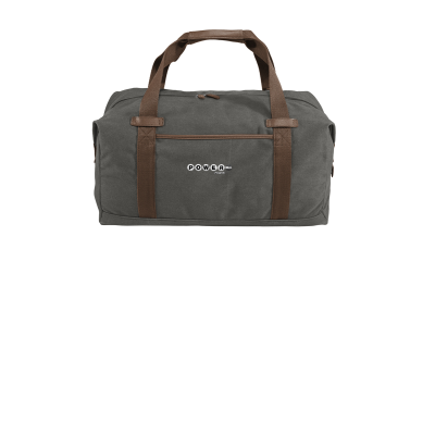 Embroidered Cotton Canvas Duffel