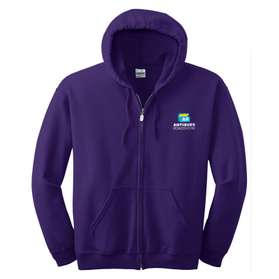 ANTIQUES ROADSHOW Full-Zip Embroidered Adult Hoodie