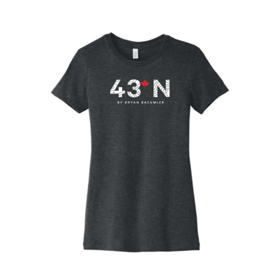 43°N  Limited Edition  Ladies Topography T-Shirt
