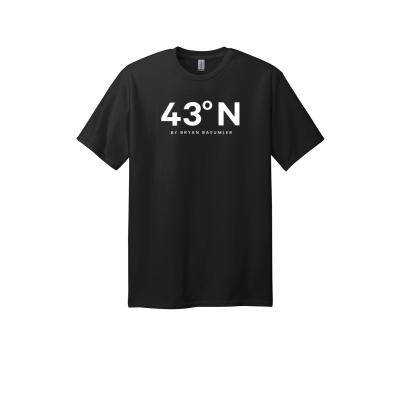 43°N Hero Logo Unisex T-Shirt - Tall + Classic Fit 