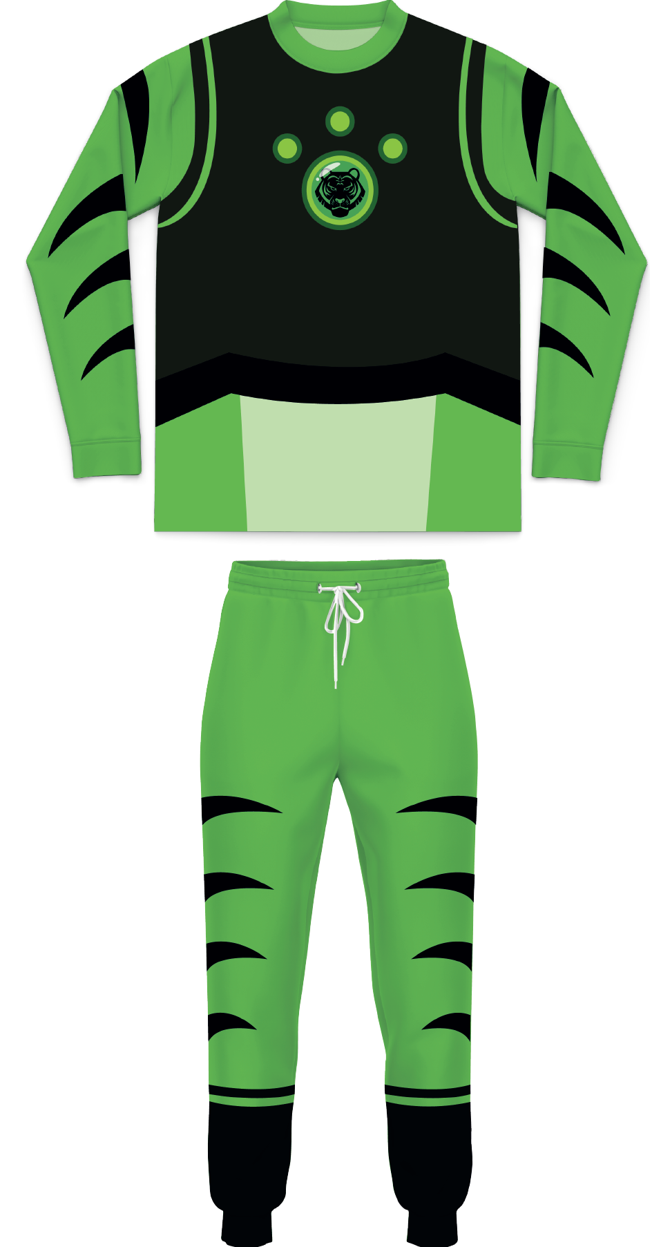 Bengal Tiger Creature Power Suit Youth Performance Long Sleeve Tee
