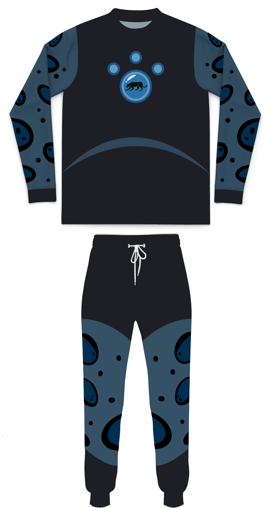 Jaguar Creature Power Suit Youth Performance Long Sleeve Tee