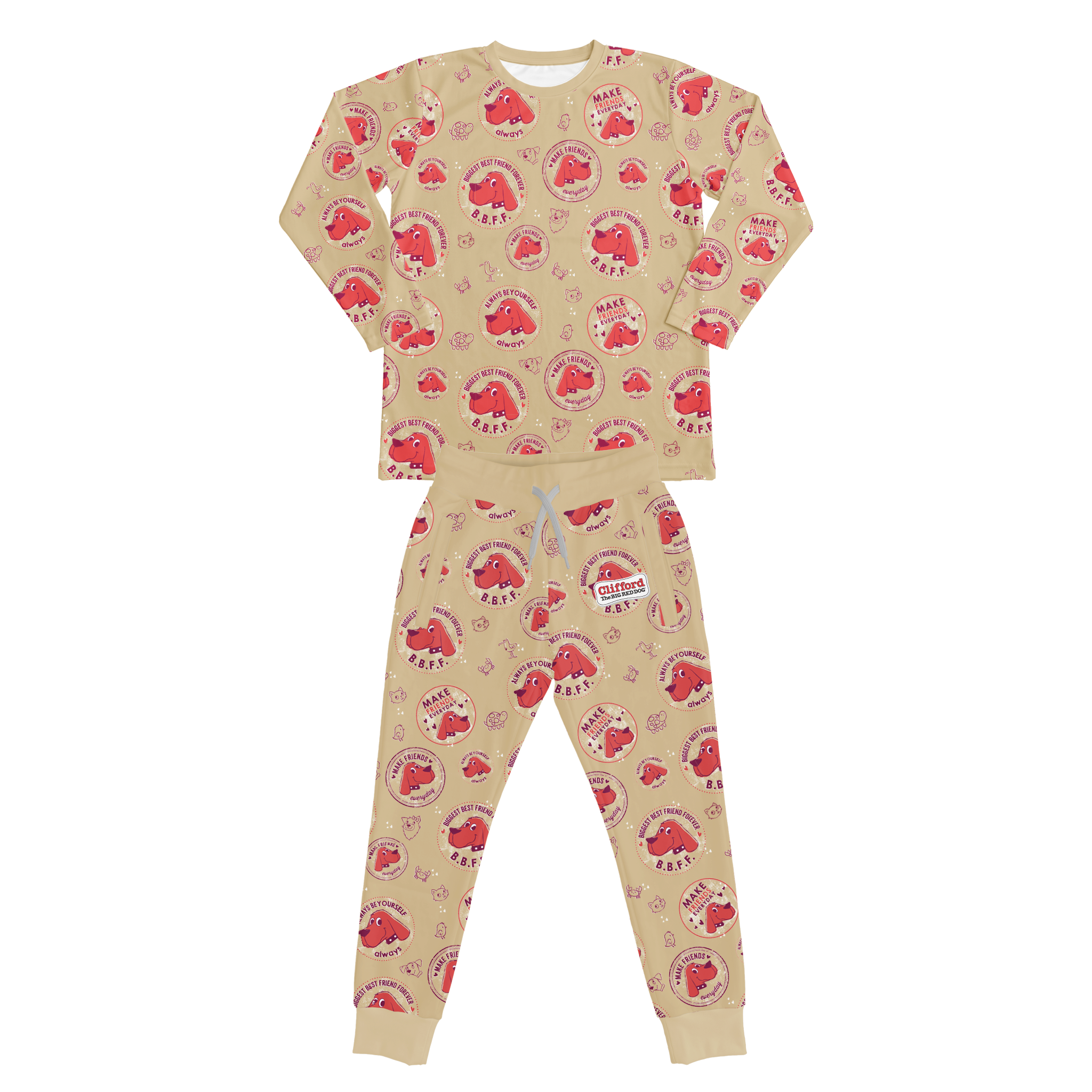 Clifford the Big Red Dog Matching Sweatsuit