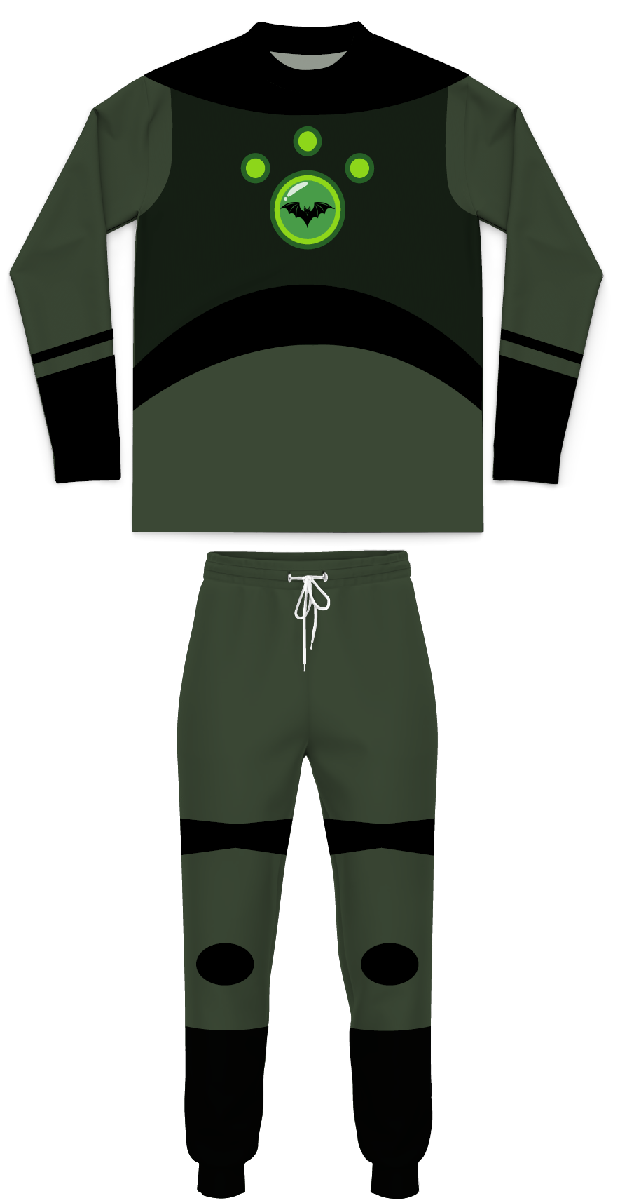 Bat Creature Power Suit Youth Performance Long Sleeve Tee