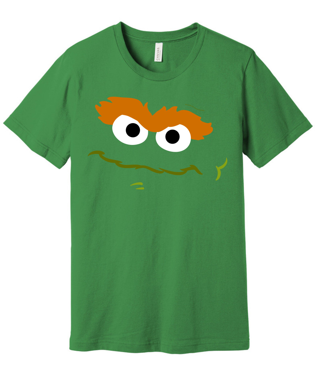 Oscar the Grouch Face Toddler T-Shirt